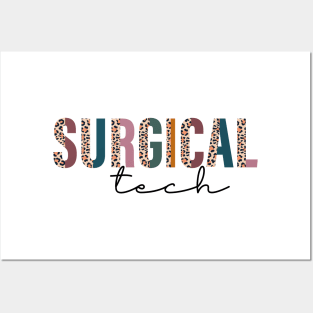Surgical Tech Leopard Print Posters and Art